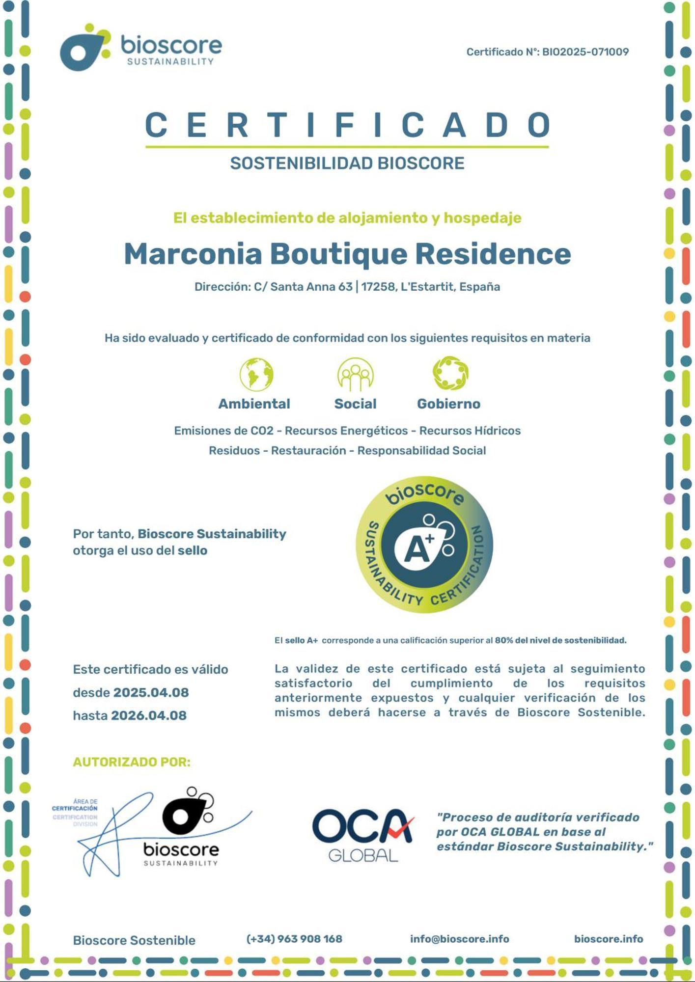 Marconia Boutique Residence L'Estartit Exterior photo